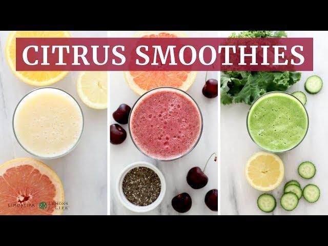 3 Citrus Smoothies | Quick, Easy, Healthy Breakfast Recipes | Limoneira