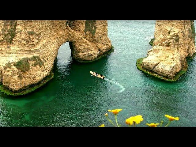 Raouche Rock (Pigeons Rock) Beirut Lebanon 2018 HD