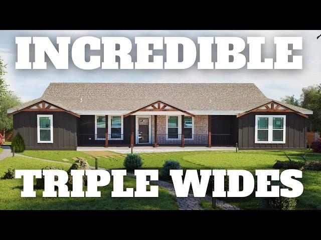 4 MASSIVE Triple Wide Mobile Homes That Will Blow You Away!