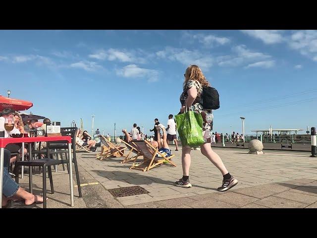 Brighton Seafront Street Sounds | Ambience Sound | Traffic and People Sounds | Web Camera