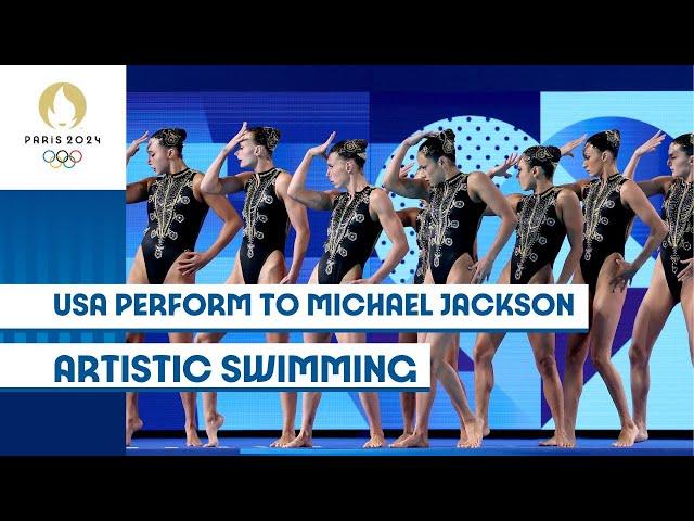 USA Perform to Michael Jackson | Artistic Swimming | #Paris2024 Highlights