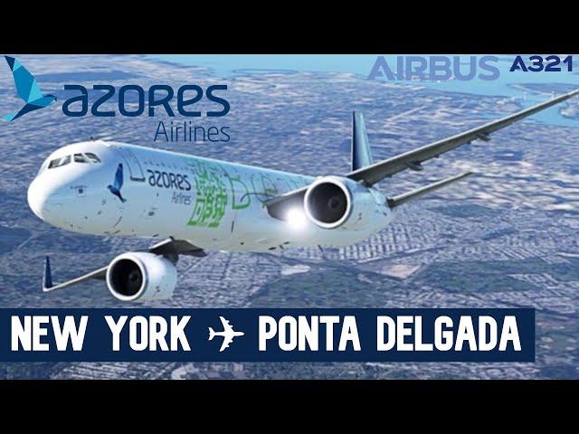  NEW YORK JFK  PONTA DELGADA  | AZORES AIRLINES A321 | MSFS 2023