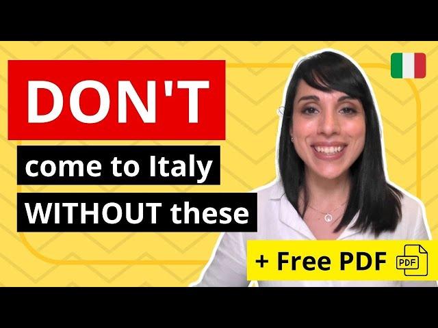 11 ESSENTIAL Italian Phrases for Travel | LEARN these BEFORE you come to Italy