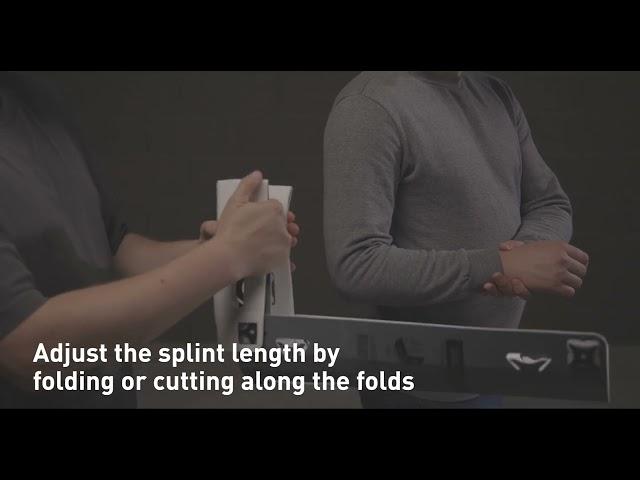 How to splint an upper arm using SHEETSPLINT universal modular splint.