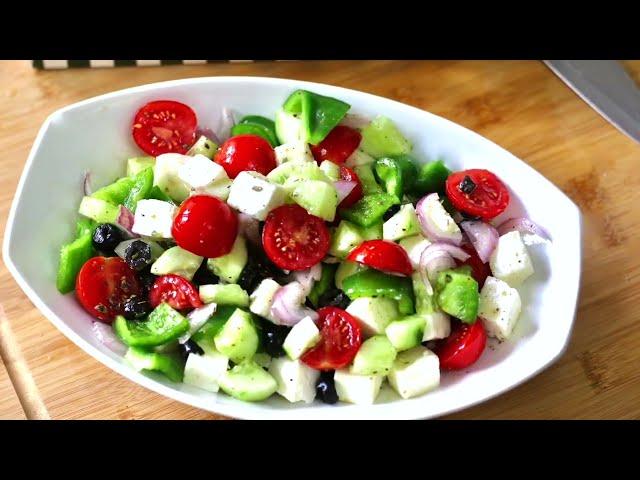 The Best Greek Salad  Recipe Quick and delicious