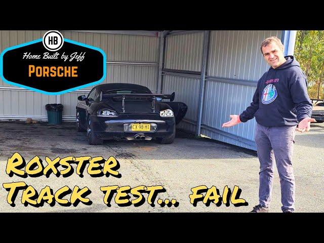 Roxster track test didn't go so well - Porsche 986 Boxster V8 engine swap track car build 34