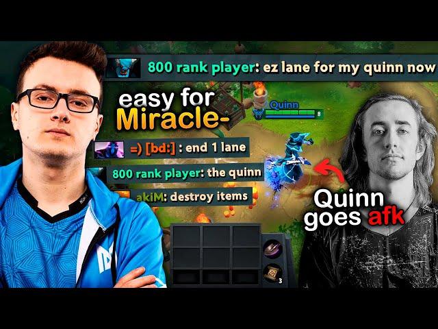 Miracle- SHOCKS Quinn and made him GO AFK after this..