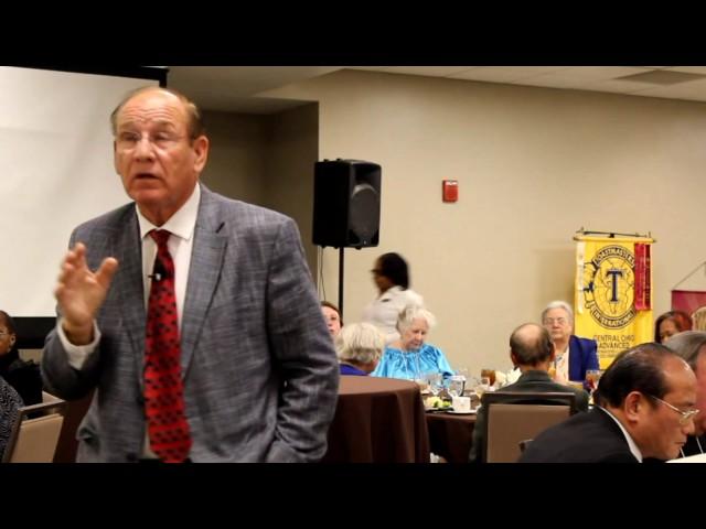 Bobby Pruett speaking at Toastmasters Conference