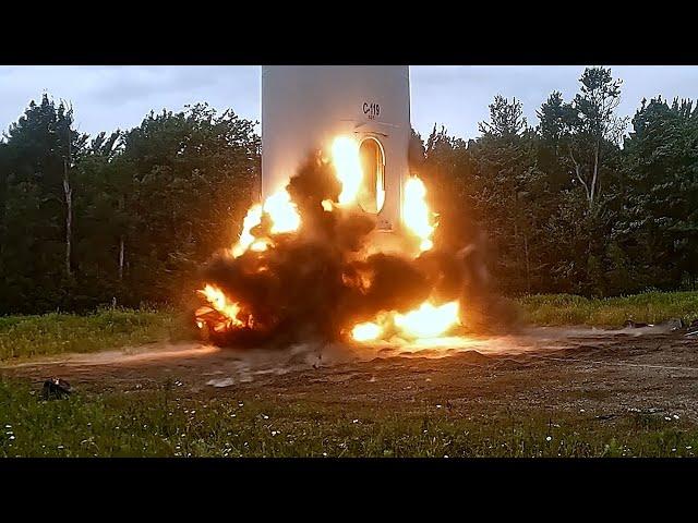 EXPLOSIVES DEMOLITION | Damaged Wind Turbine