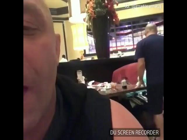 Matt Serra handles a drunk guy on the eve of his UFC Hall of Fame Induction Ceremony