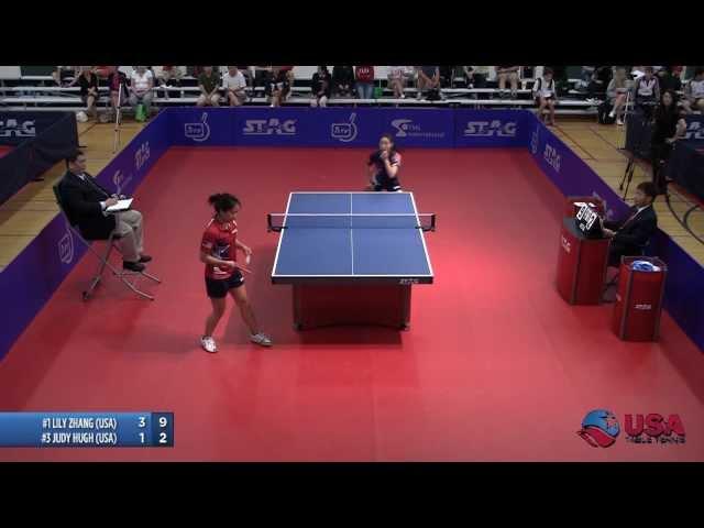 Women's Singles Semifinal: Lily Zhang vs. Judy Hugh - 2012 North American Championships