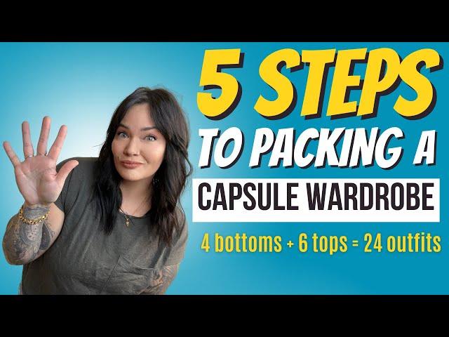 How To make a capsule wardrobe for travel in 5 EASY steps