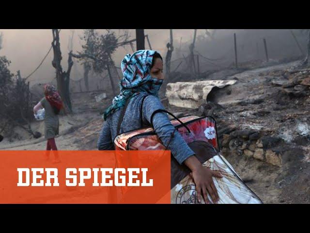 Lesbos: Feuer im Flüchtlingslager Moria | DER SPIEGEL