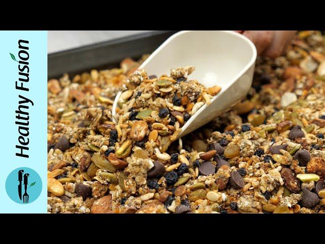 Easy Homemade Granola Recipe By Healthy Food Fusion (Aids in Weight loss)