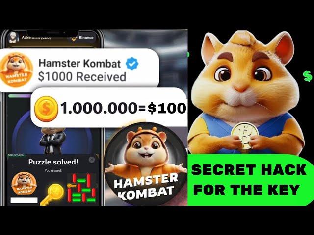 Hamster Kombat New Secrets: (Coin, PPH, Keys, Level) Unlock $1000 Airdrop Now!