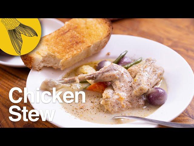 Chicken white stew recipe—Kolkata cabin-style Bengali chicken stew—Kolkata street food