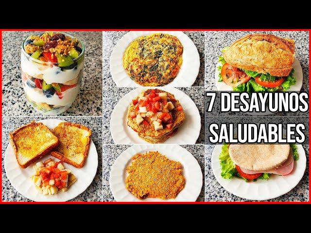 7 DESAYUNOS SALUDABLES PARA TODA LA SEMANA