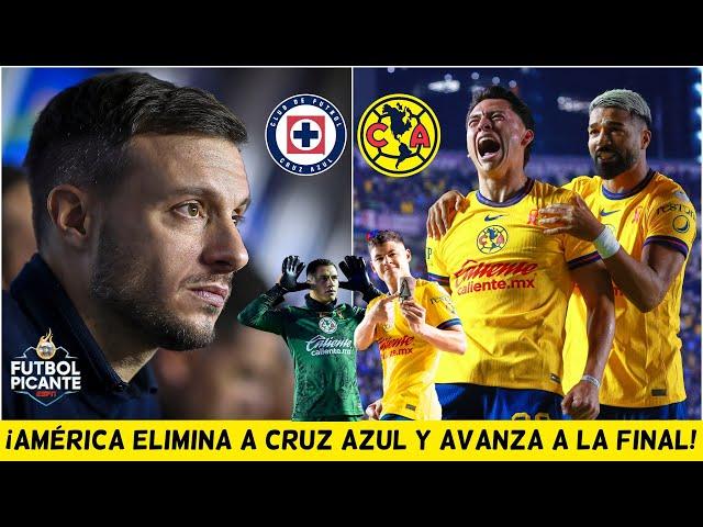 PARTIDO CARDÍACO. AMÉRICA ELIMINA al CRUZ AZUL y AVANZA a la final ante RAYADOS | Futbol Picante