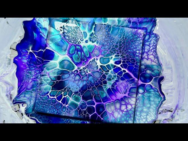 #359 The Most AMAZING Blue And Purple Fluid Art Combo! acrylic Pouring/ Bloom