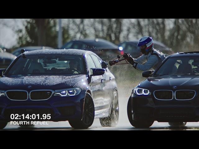 BMW M5 Sets 2 Guinness World Records While Refueling Mid-Drift