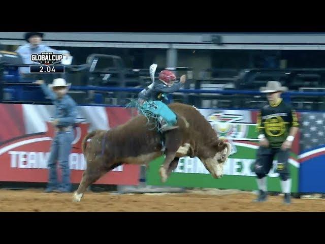 Mike Lee's Son, Noah Lee, Wins Miniature Bull Riding | 2019 PBR Global Cup