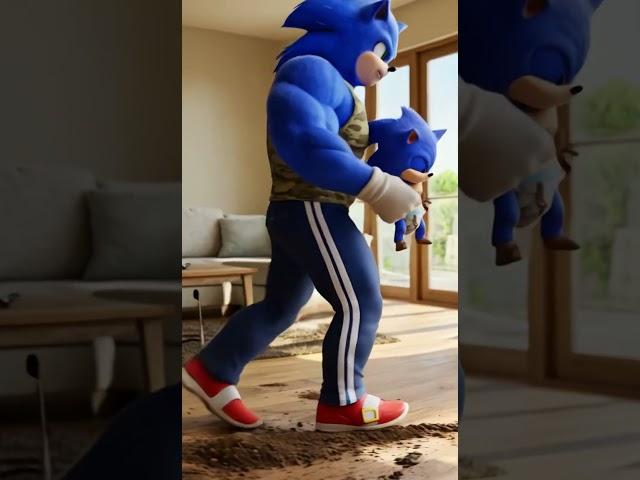 Sonic's EPIC FAIL: Floods the Entire House!    #sonic #funnyshorts