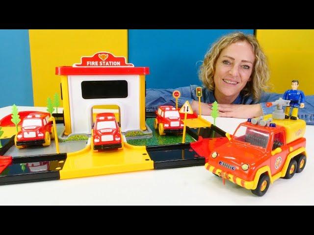 Nicole baut eine Feuerwache - 4 Videos mit tollen Spielzeugautos  - Video für Kinder