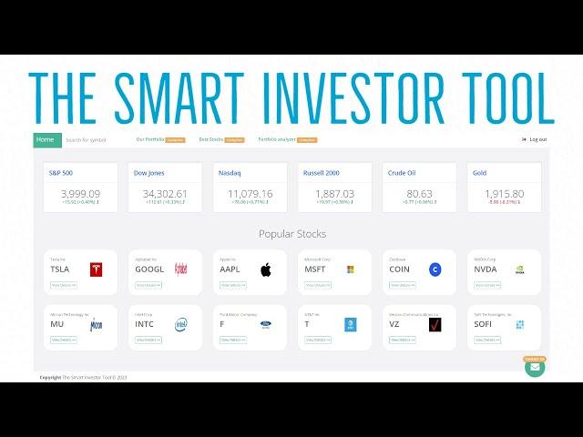 The Smart Investor Tool, herramienta de inversiones gratis. Calcular el Fair Value de acciones.