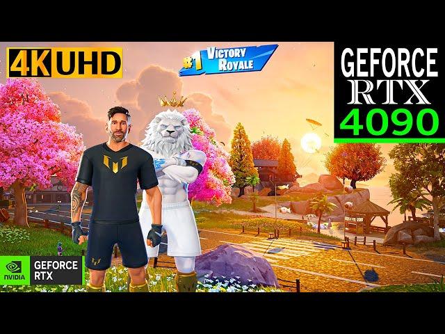 Fortnite Lionel Messi Skin Gameplay | RTX 4090 4K Max Graphics + RTX ON Chapter 6 Part #2 #fortnite