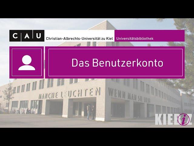 Tutorial: Das Benutzerkonto