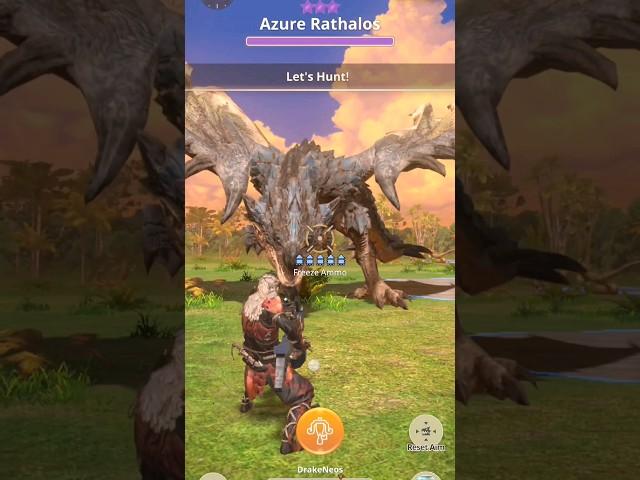 MHN: Chapter 10 Urgent Quest 8 Star Azure Rathalos!!! #capcomgames #mhnow #monsterhunternow