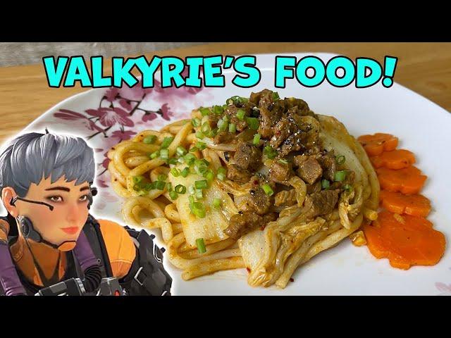 Curry Beef Udon | Making Food That Valkyrie Would Love! What Valkyrie Eats From Apex Legends