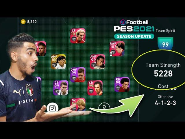 OMG !! THE HIGHEST TEAM STRENGTH IN PES 2021 MOBILE 
