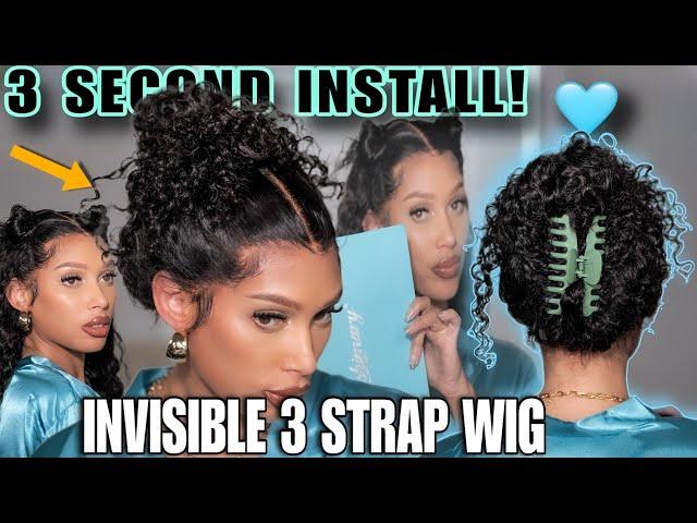 NEW IVISI STRAP X3!! 🩵Glue-Less Back!!🩵 Snug Fit! Water Wave 360 -Ashimary Hair