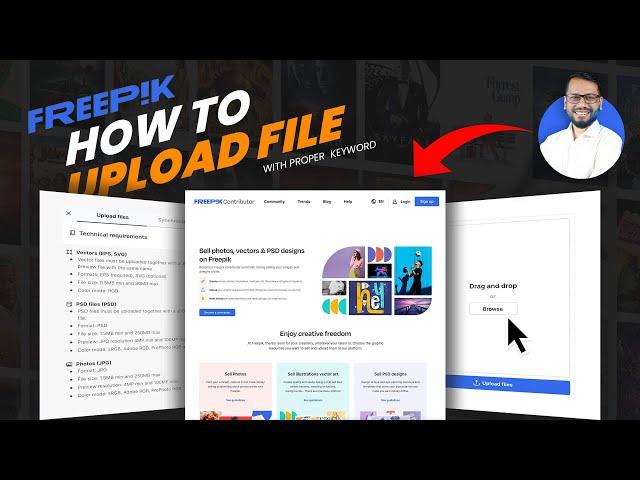 How to upload PSD file in freepik