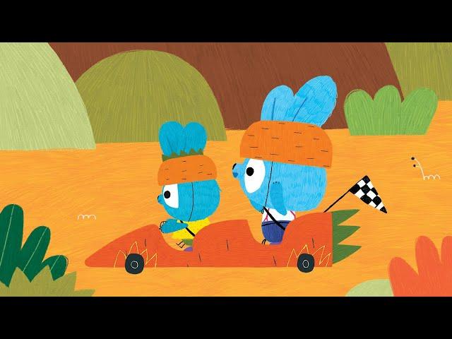 BRAVE BUNNIES. Episode 27. VROOMS ON THE DUNES. Cartoon With Animals For Сhildren. Video for Kids