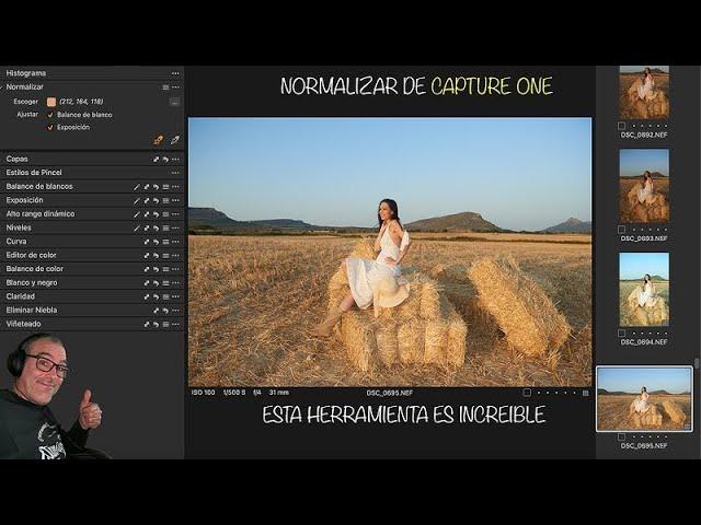 La potente herramienta NORMALIZAR de Capture One