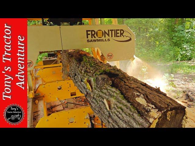 This Old Log Changed My Mind!!! Frontier Sawmill OS35 Hydraulic