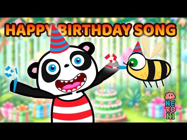 Happy Birthday Song | Goofy Panda & Beebee | Sing along | Neroni Kids