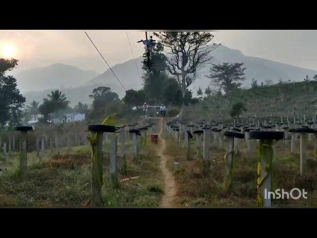 Araku village Sky rope cycling