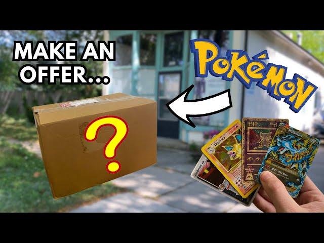 I BOUGHT A HUGE BOX OF POKEMON CARDS AT A GARAGE SALE!