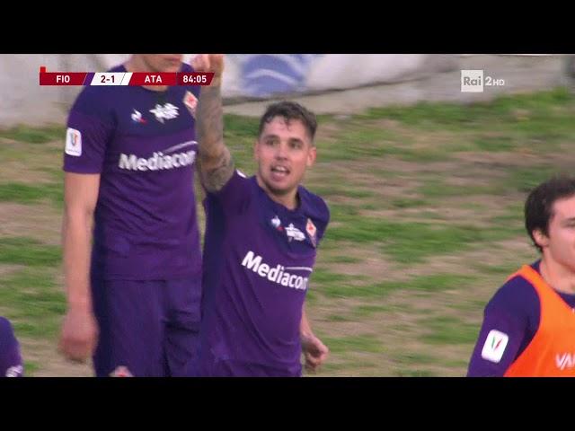 Fiorentina - Atalanta gol di Lirola 15-1-2020