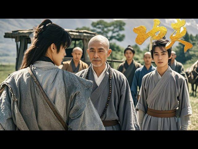 Kung Fu Movie! The lad, despised by the highly-skilled old abbot, has superior martial arts skills!