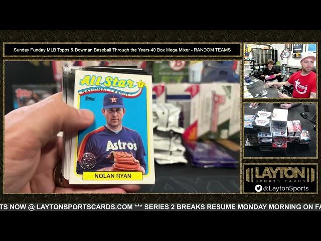 Sunday Funday MLB Topps & Bowman Baseball Through the Years 40 Box Mega Mixer