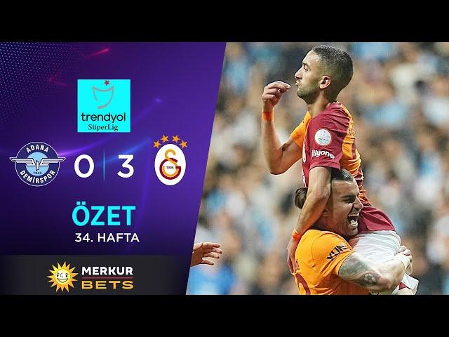 MERKUR BETS | Adana Demirspor (0-3) Galatasaray - Highlights/Özet | Trendyol Süper Lig - 2023/24