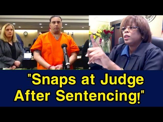 Snaps at Judge boyd After Sentencing
