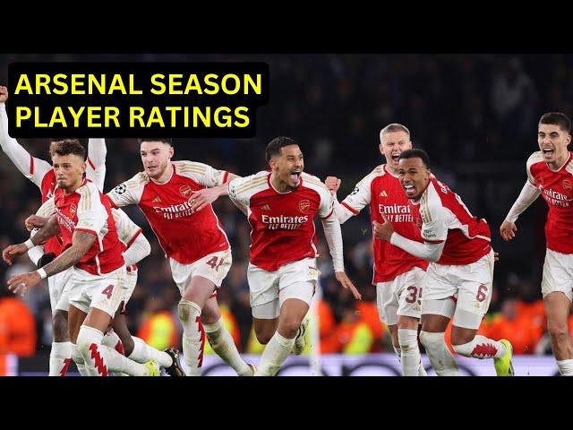 ARSENAL 2023-24 SEASON PLAYER RATINGS