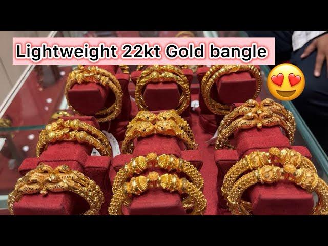 Light weight Gold bangle designs with weight & price | Gold bangle bala designs from senco gold