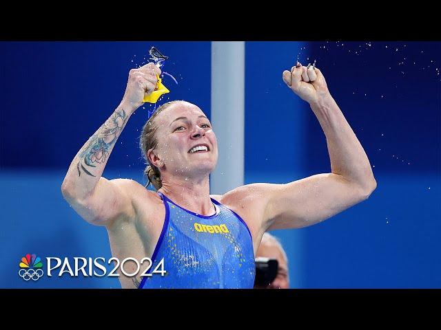 Sarah Sjoestroem TAKES HOME GOLD, beating out Torri Huske in 100m free | Paris Olympics | NBC Sports