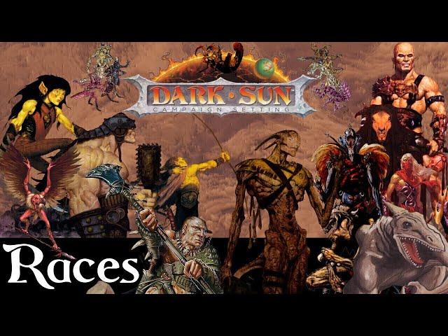 All Races and Social Classes in Dark Sun